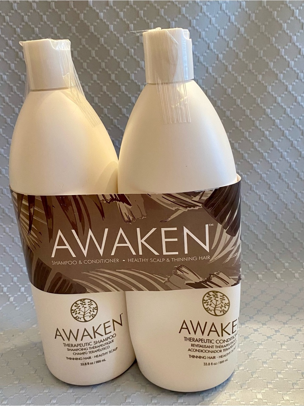 AWAKEN Therapeutic Shampoo & Conditioner Duo Liters 33.8 oz each